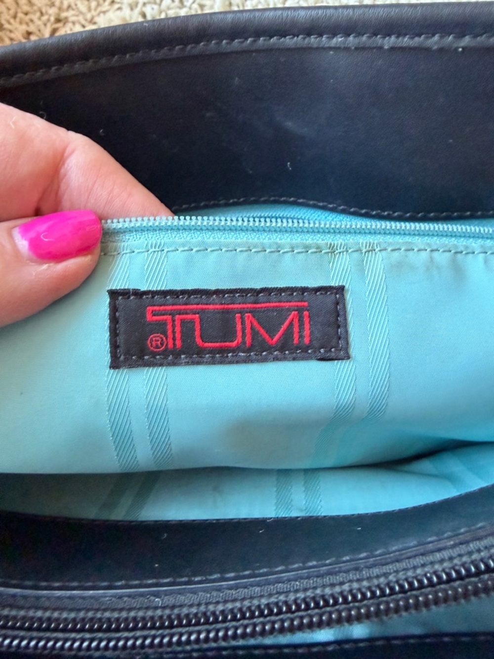 Tumi Soft Travel Satchel Handbag Purse Corporate Business Designer Luxury